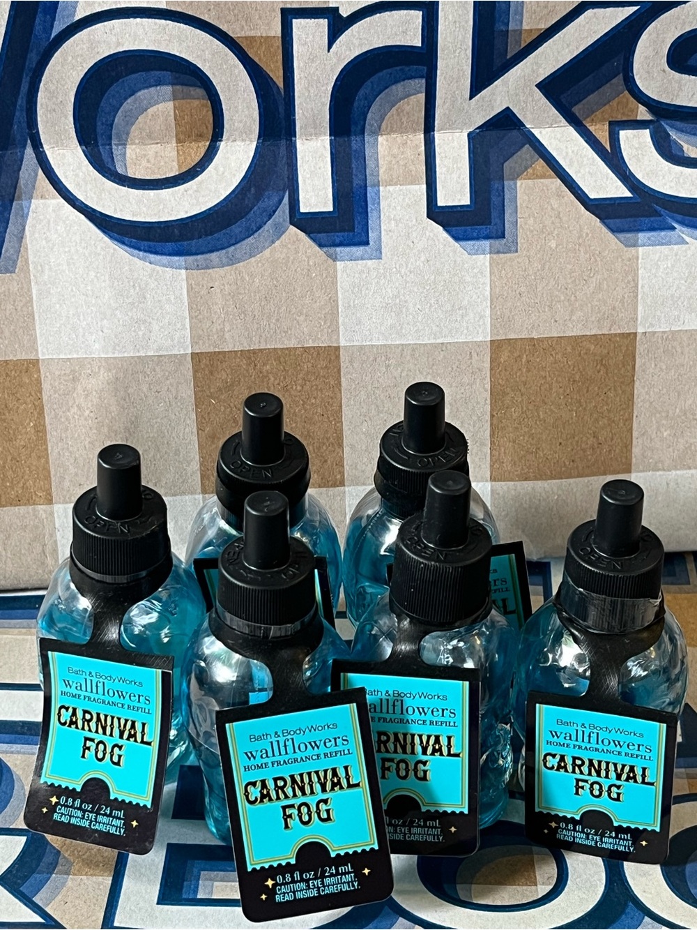 Bath & Body Works Carnival Fog Wallflowers Refills - Blue